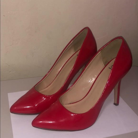 4 inch red heels